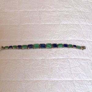 Lapis and Malachite Bracelet